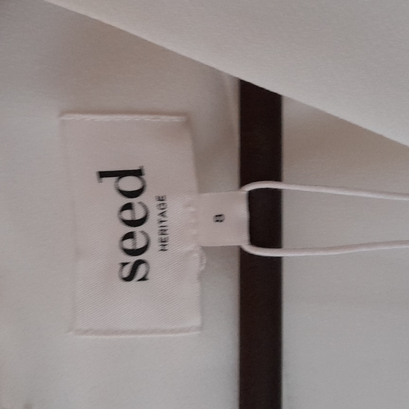 SEED HERITAGE White Pleat Detail Bell Sleeve Romper Onesie Playsuit NWT RRP$170 - Picture 6 of 9